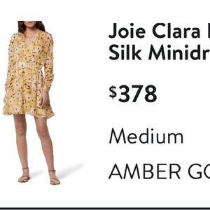Joie Clara Floral Silk Minidress